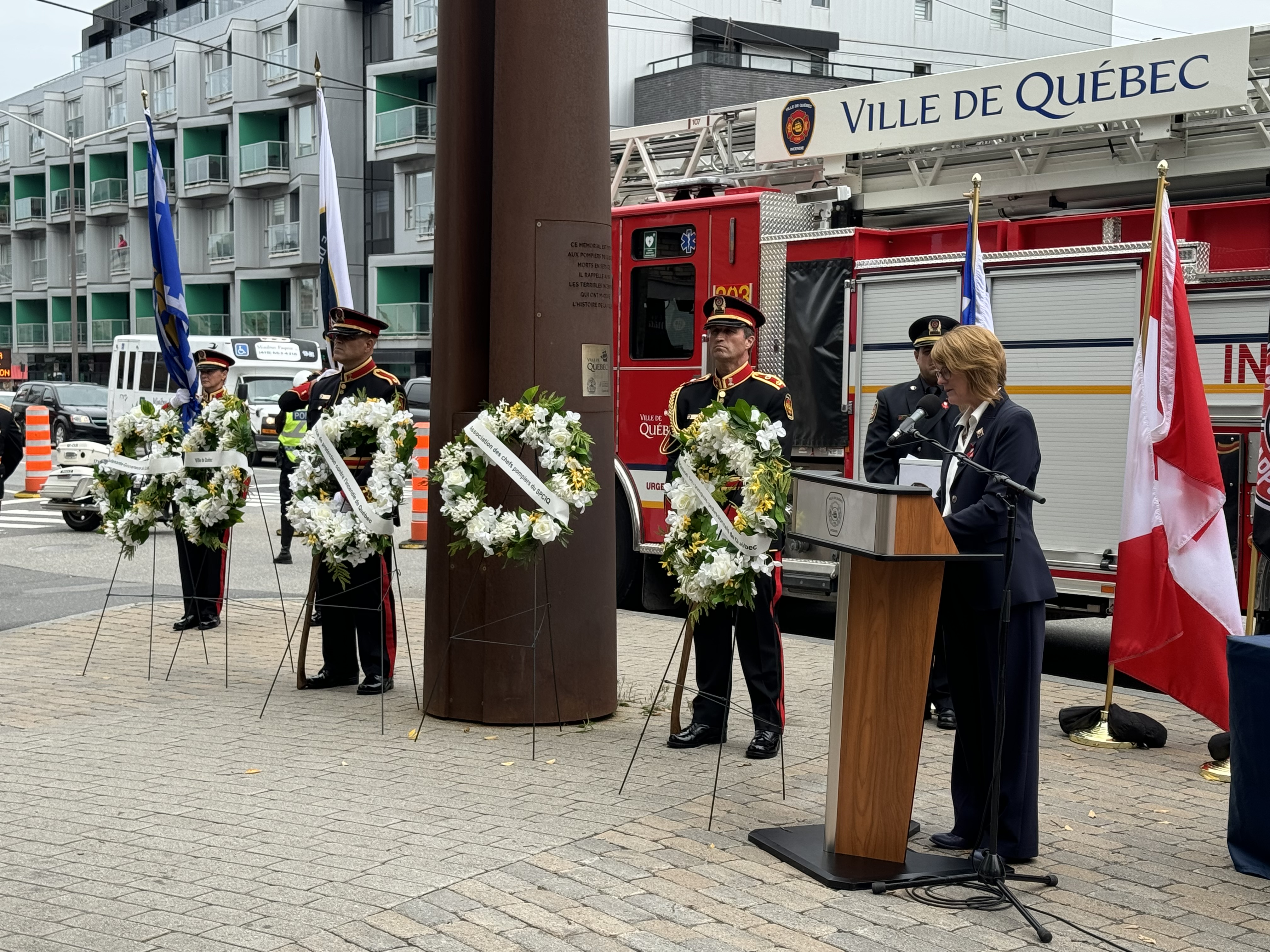 Commémoration des pompier morts dans l'exercice de leurs fonctions