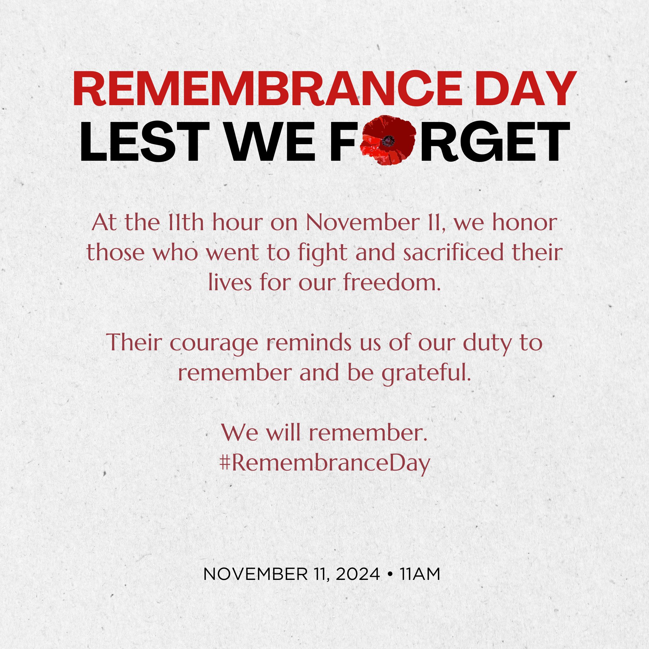 Remembrance day


