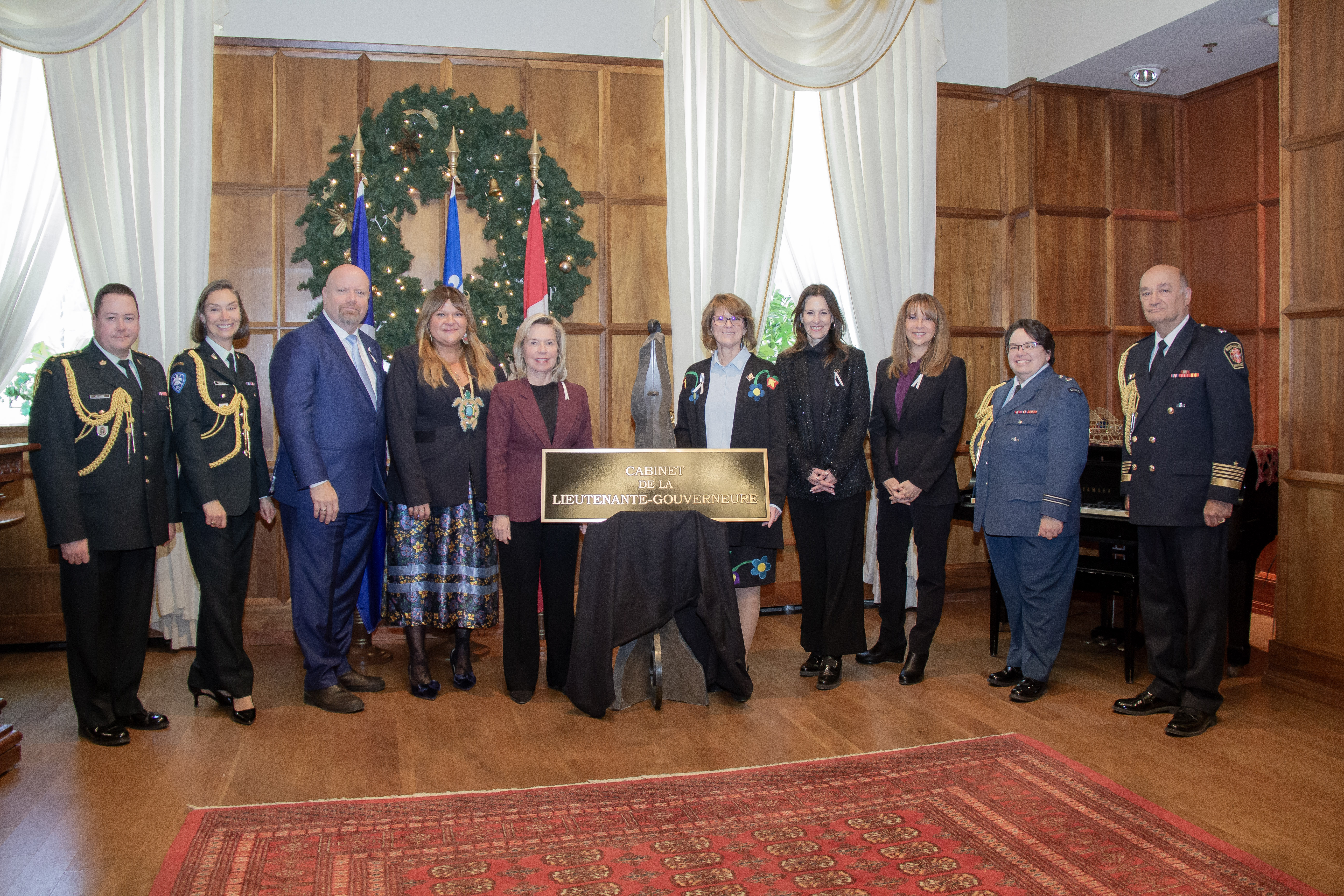 Unveiling of the Feminized Plaque: Office of the Lieutenant Governor