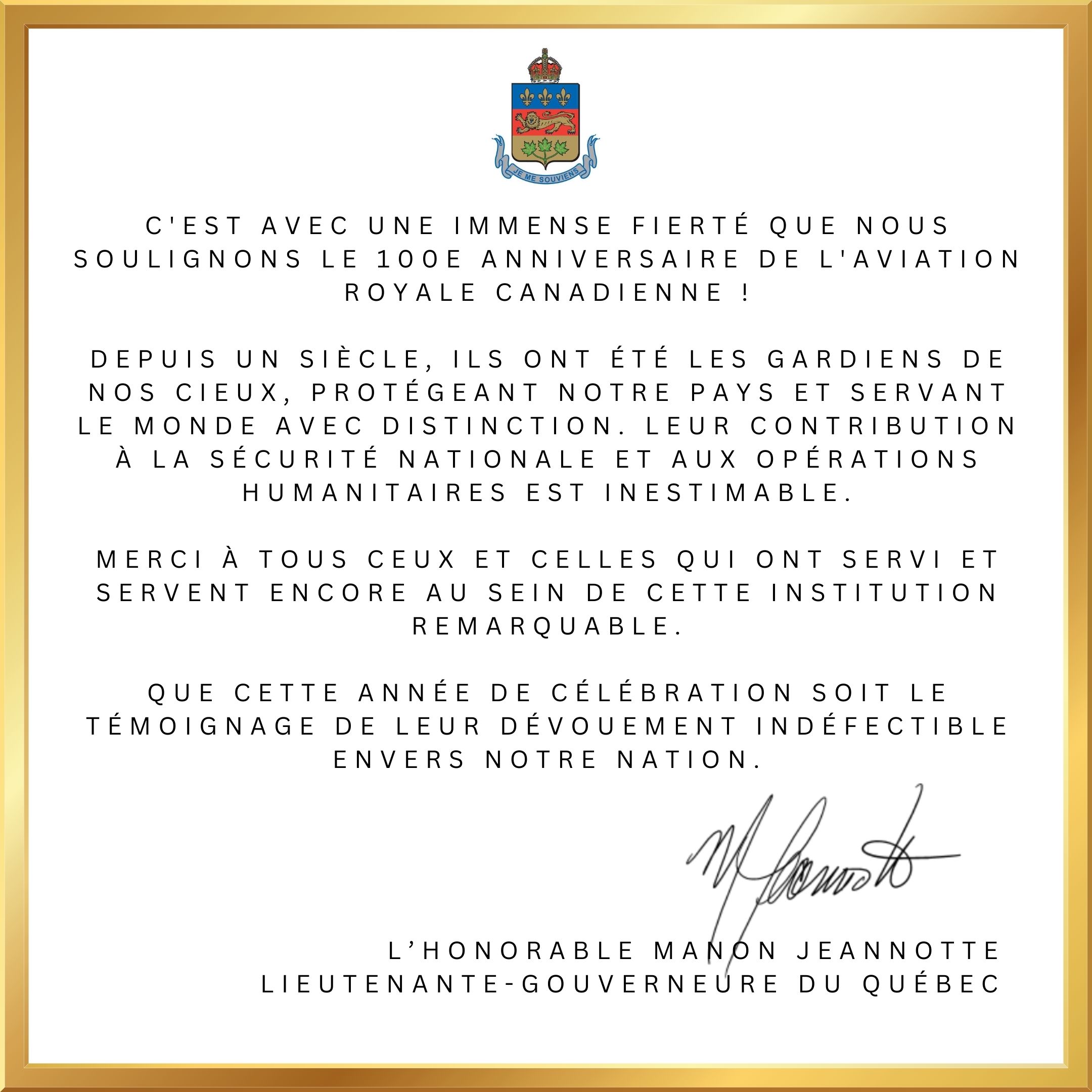Royal Canadian Air Force 100th anniversary

